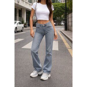 Nine West 12 Jeans High Rise Wide Leg Vintage Wash Denim Y2K Streetwear Retro